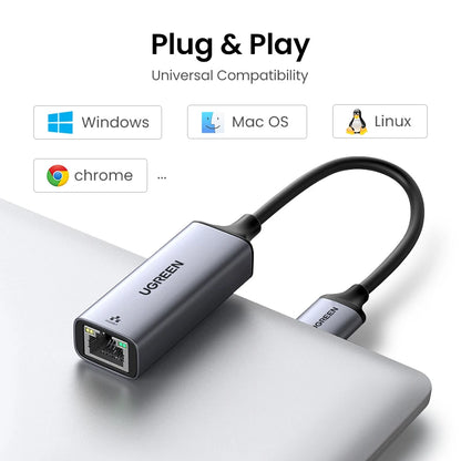 USB 3.0 Ethernet adapter + Type-c nastavak