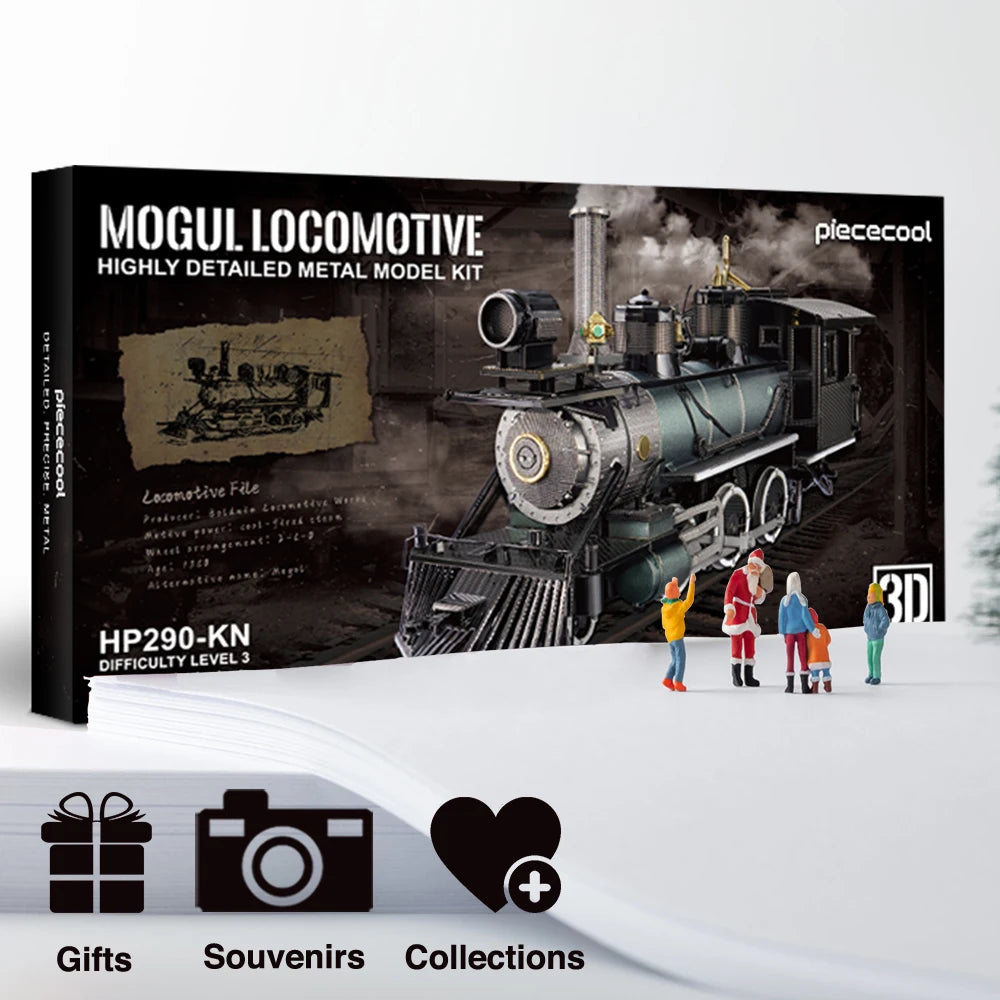 3D Metal DIY Puzzle | Model Lokomotive Mogul