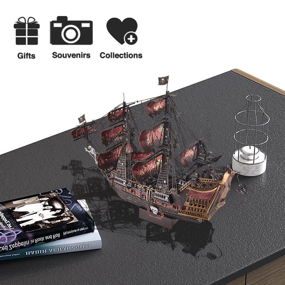 3D Metal DIY Puzzle | Model Piratskog Broda Queen Anne&