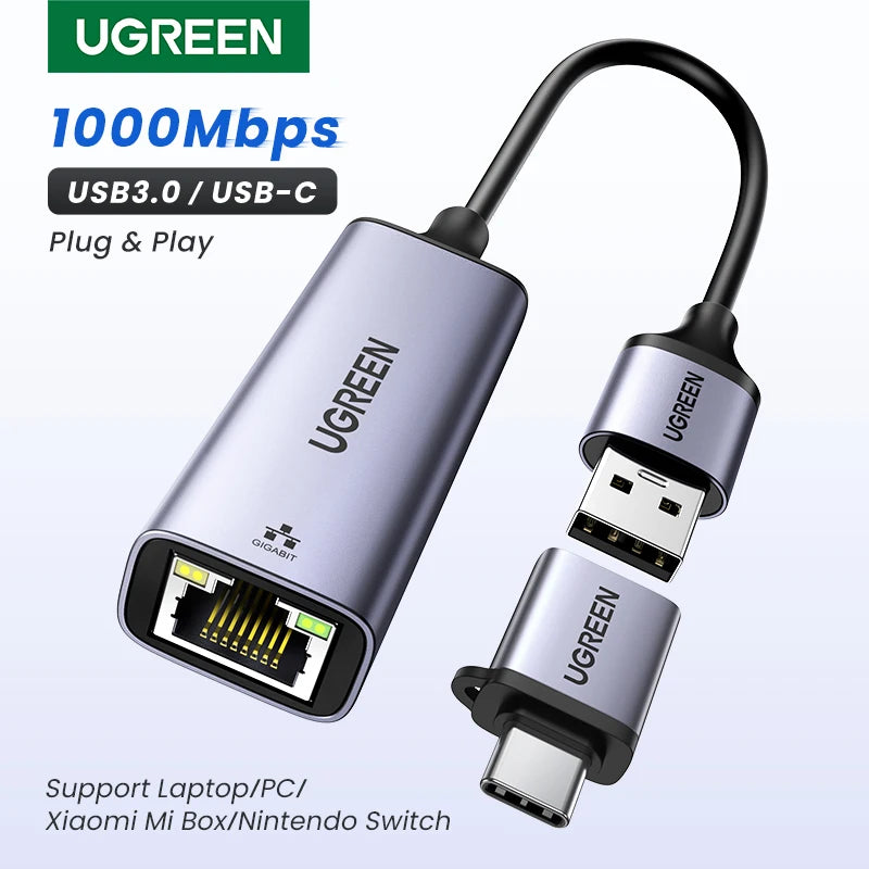 Ethernet Adapter USB3.0 1000Mbps | Internet USB Lan